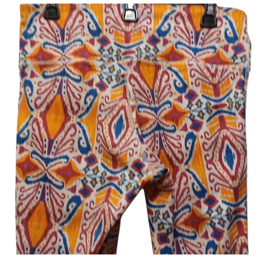 Love. Life. Live -NWOT Multi Colored Geometric Print, Elastic Waist, Leggings - Picture 7 of 9